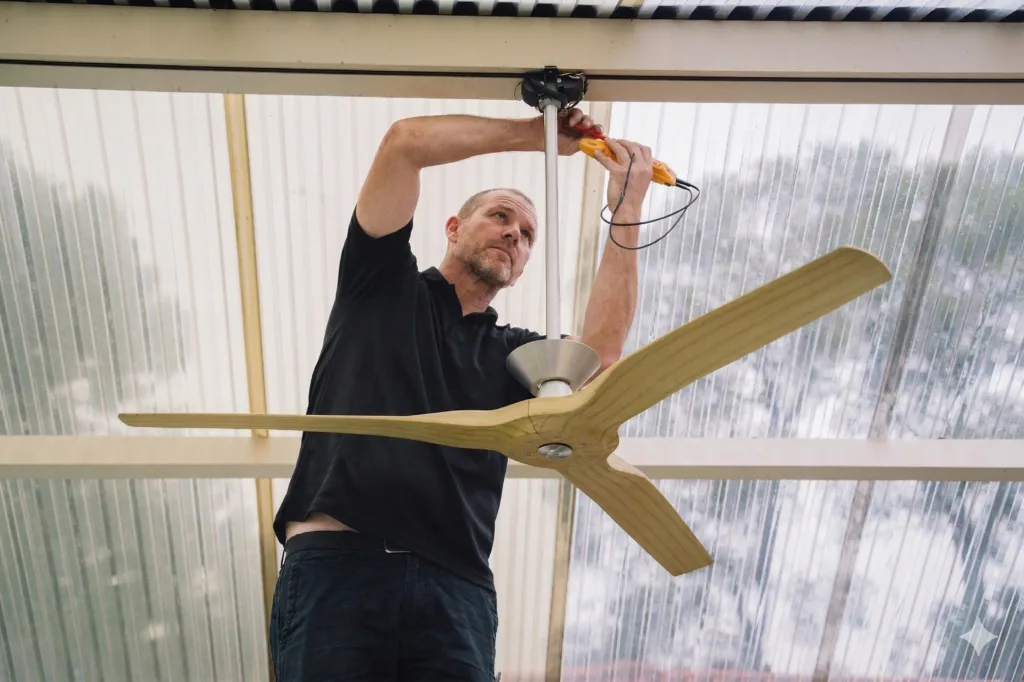 St George Area electrician performing a switchboard upgrade