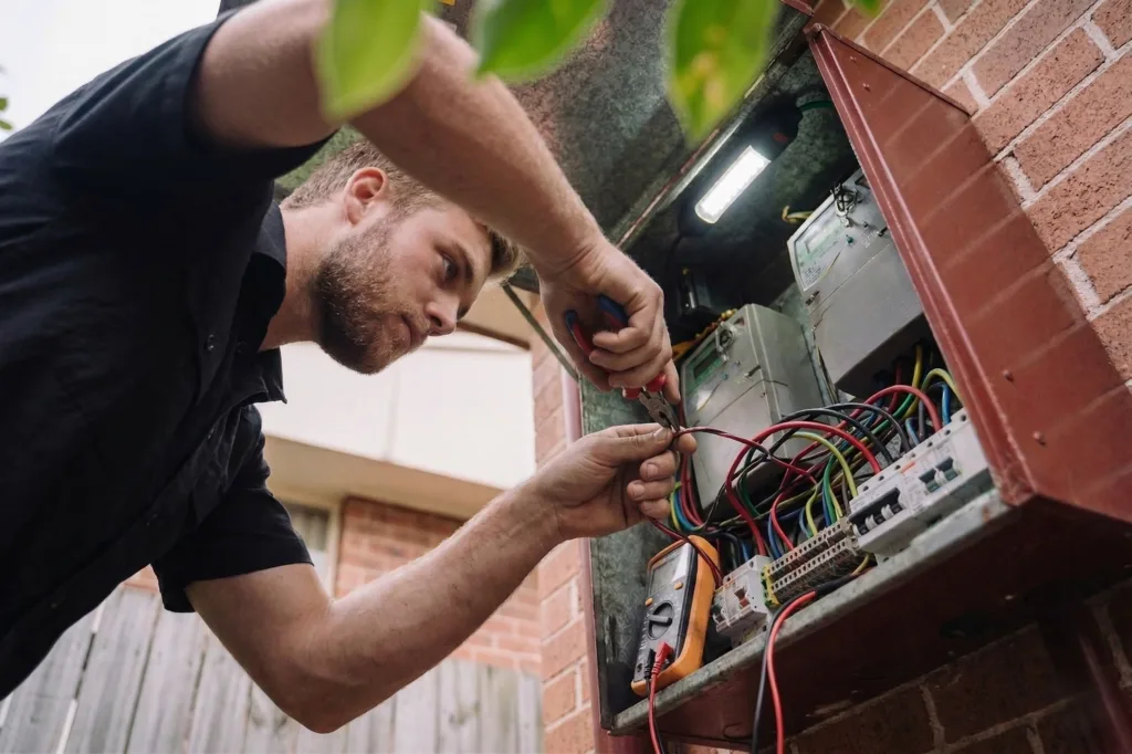 St George Area electrician performing electrical work